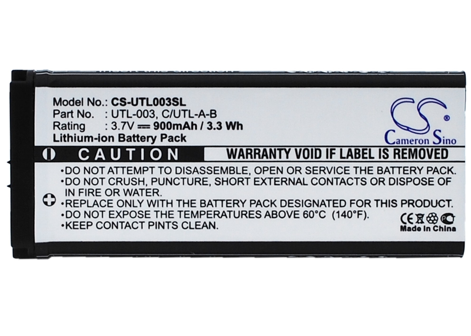 900mAh Battery for Nintendo DS XL, DSi LL, DSi XL, UTL-001,C/UTL-A-BP, UTL-003
