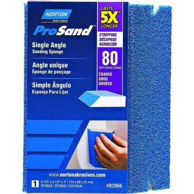 Norton Abrasives Norton Premium Single Angle Sanding Sponge Medium 80 grit (16