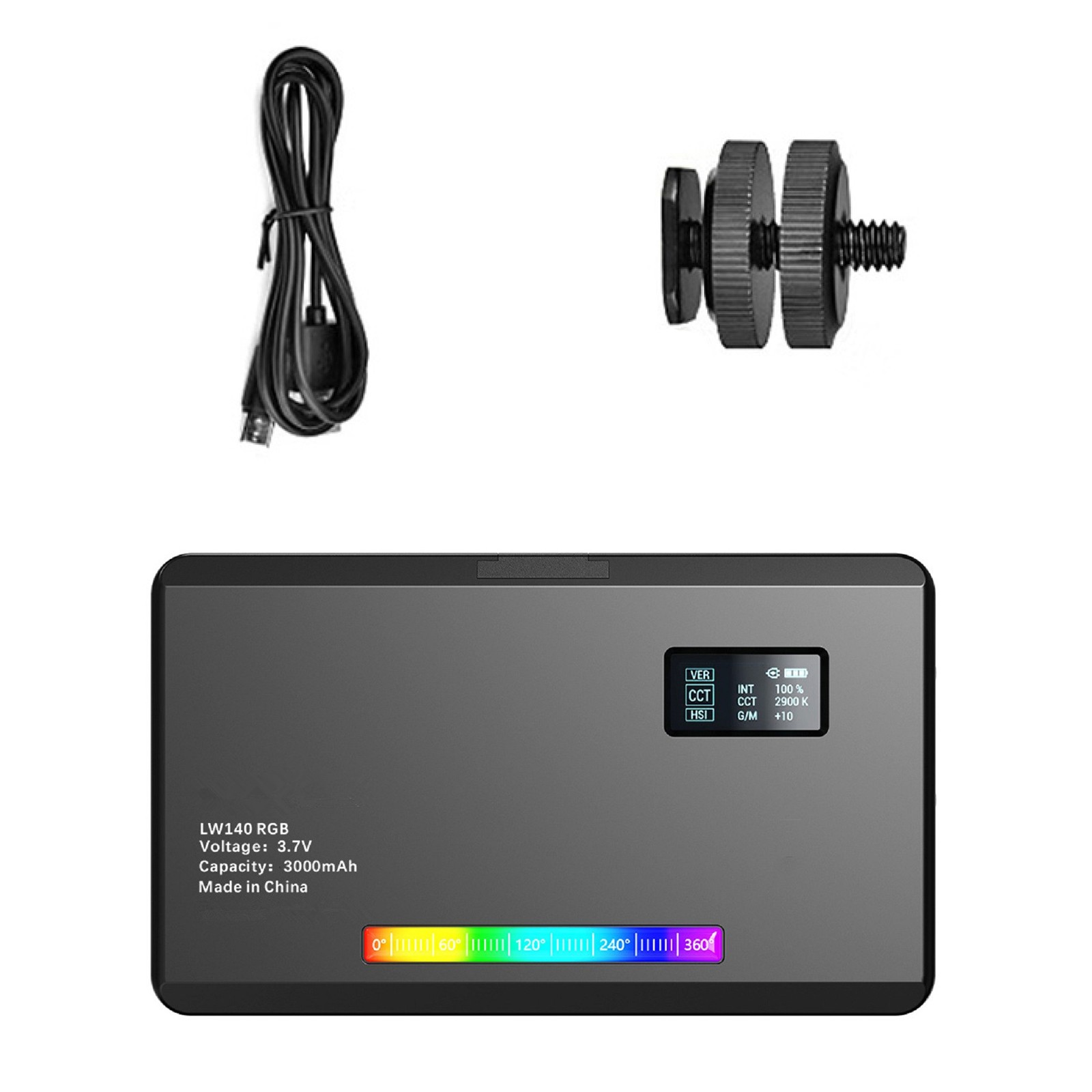 LW140 RGB Led Video Light 0-360 Full Color 2500K-9000K Camera fill lights A