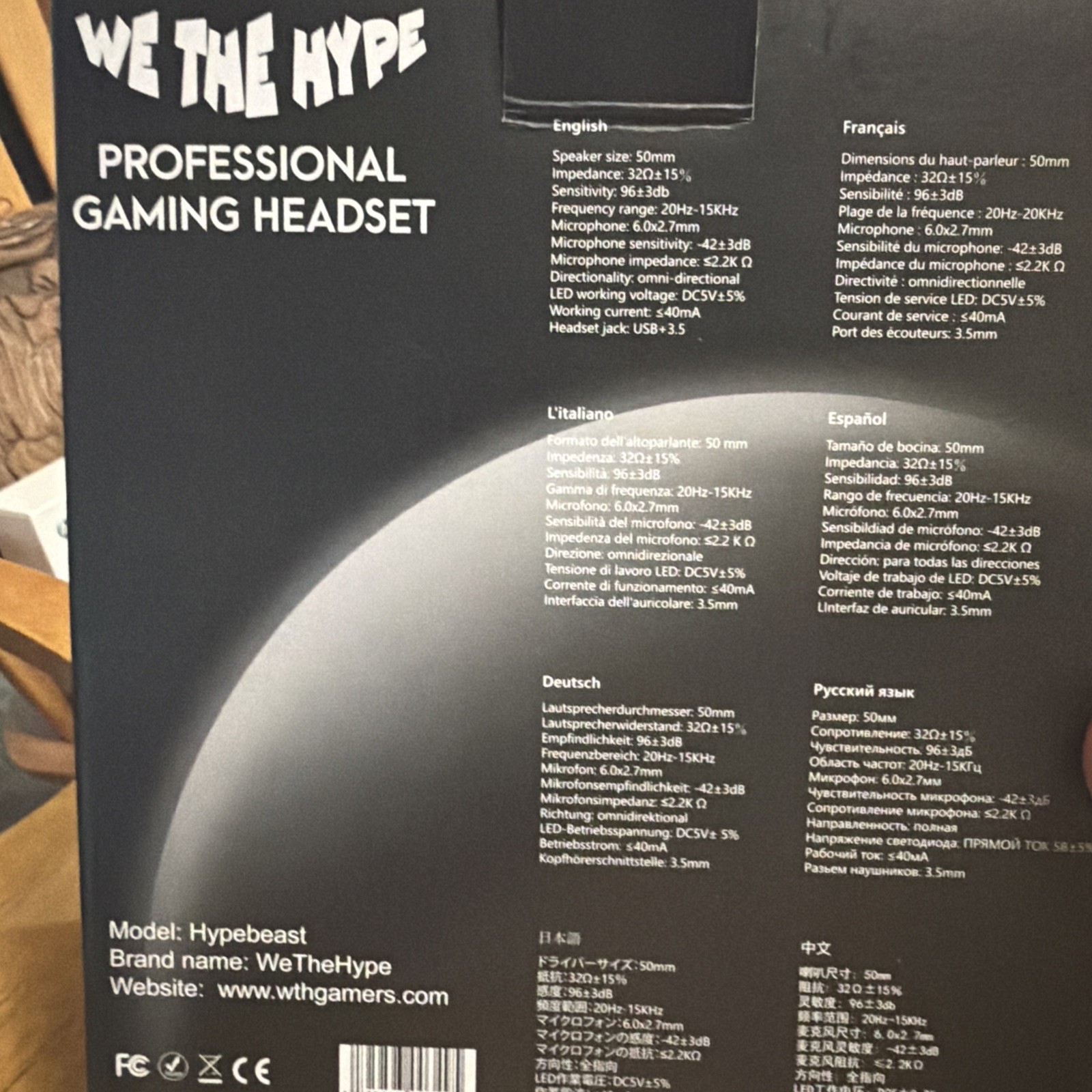 Hypebeast Professional Gaming Headset With Bluetooth & Noise Cancellation