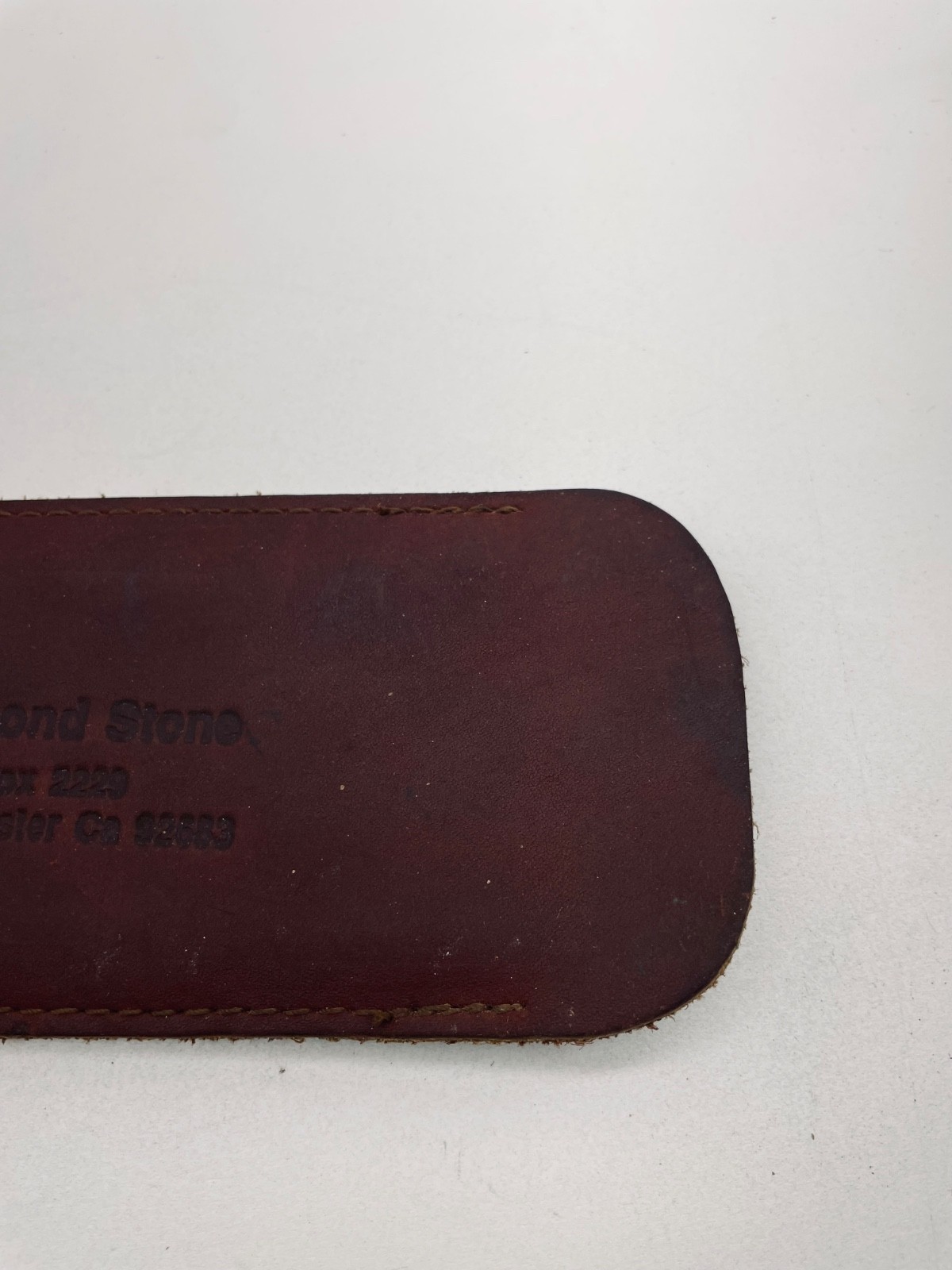 EZE LAP DIAMOND STONE SHARPENING STONE LEATHER SHEATH