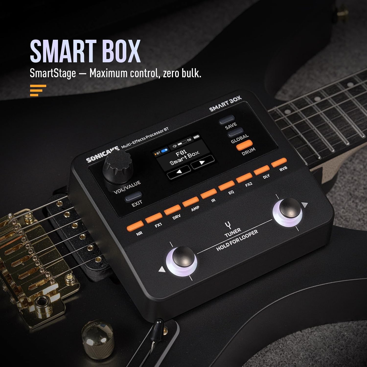 Electric Guitar Multi-Effects Processor with 130+ Effects