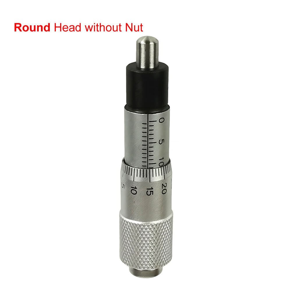 Micrometer Head Range Round Plat Type Micrometer Head Measure Tool 0-13mm