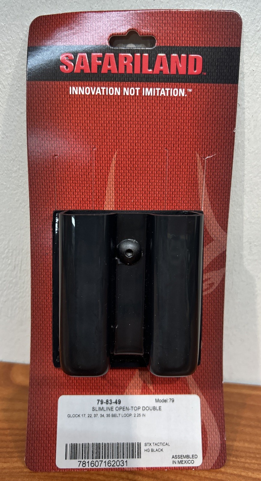 Safariland Model 79 Slimline Open-Top Double Mag Pouch Glock 17 22 34 Magazine