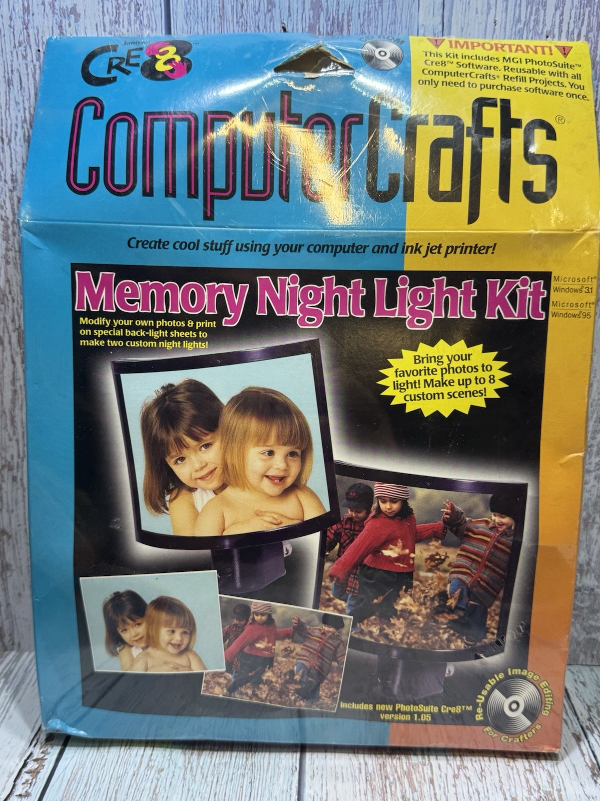 ComputerCrafts Memory Night Light Kit Maker. Vintage New Old Stock