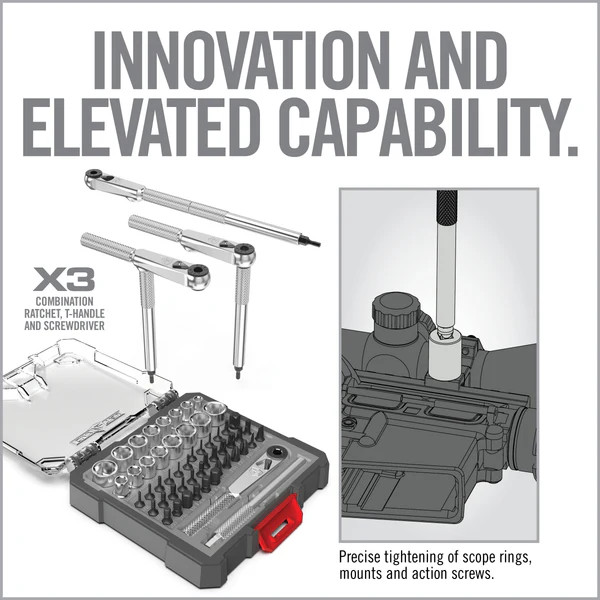 Real Avid X3 Driver 52-Piece Socket & Gunsmithing Bit Set AVX3SGBS52