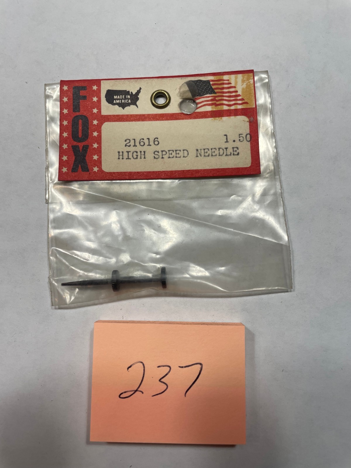 VINTAGE FOX  HIGH SPEED NEEDLE  NO. 21616