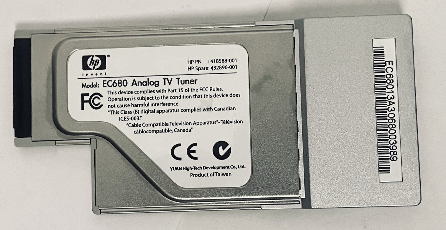 HP Express Card Analog TV TUNER Model EC680