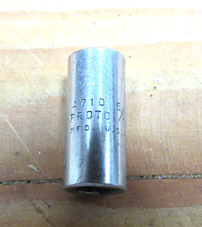 PROTO 4710 DEEP SOCKET 1/4" DRIVE  5/16" 6 POINT USA GOOD CONDITION