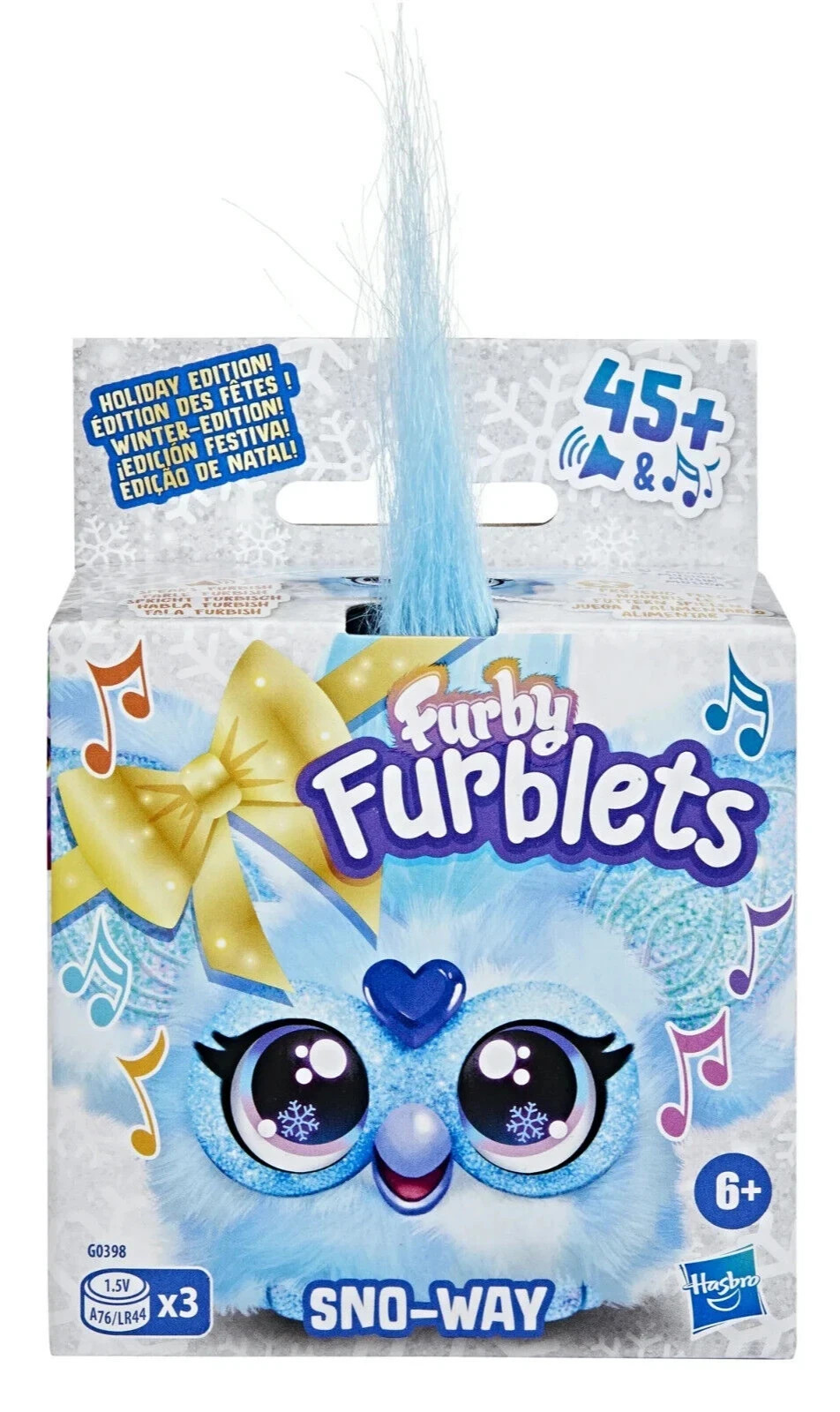 Furby Furblets SNO-WAY Holiday Edition Hasbro Mini Friend 45+ Sounds Music - NEW
