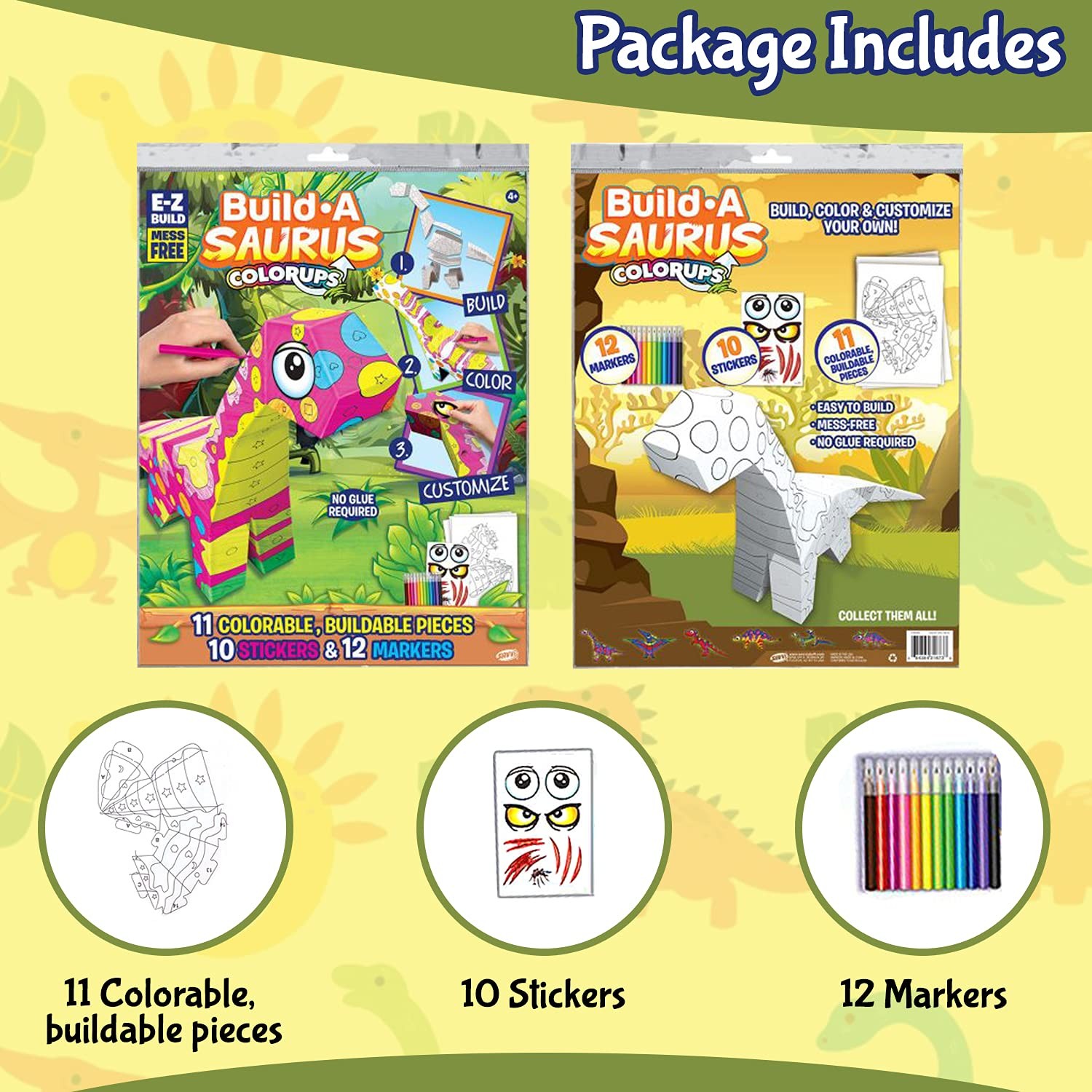 Savvi E-Z Build-a-Saurus Colorups Kit