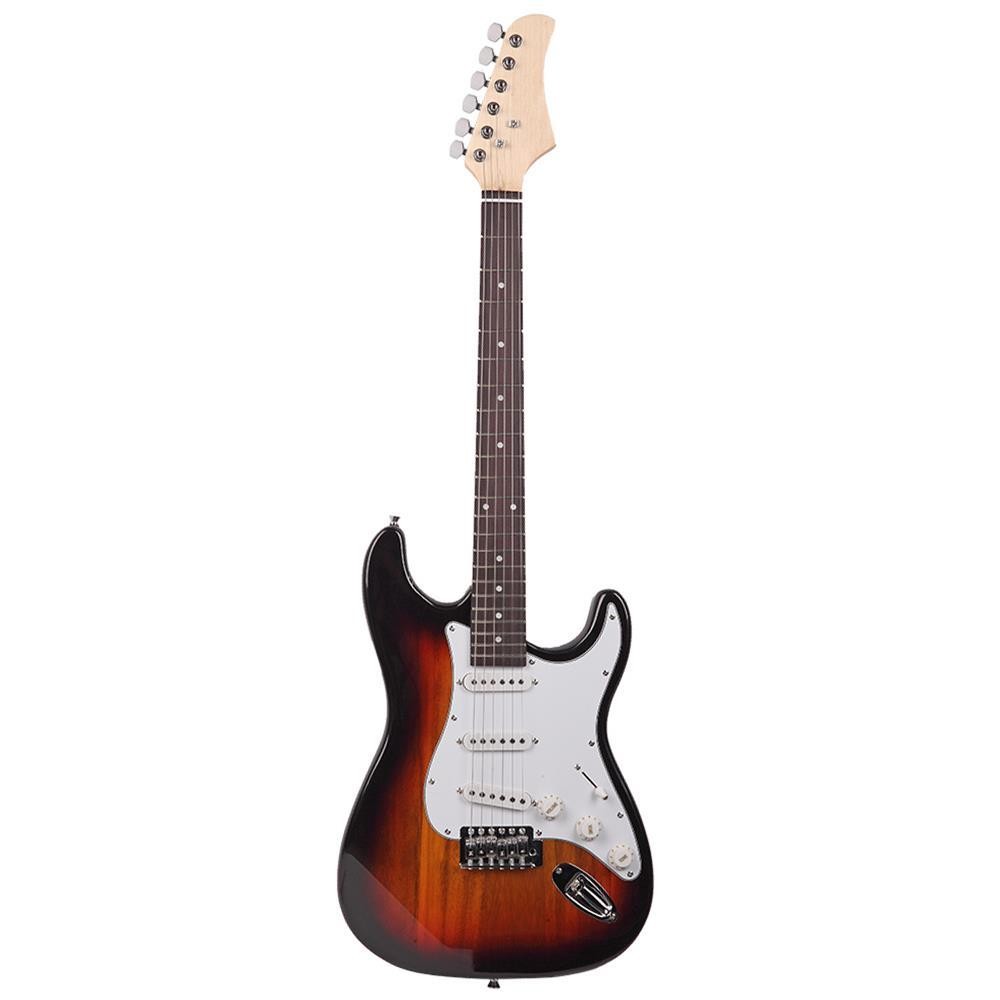 Solid Body Full-Size 39 " GST Electric Guitar Beginner Starter Bag Cable Sunset