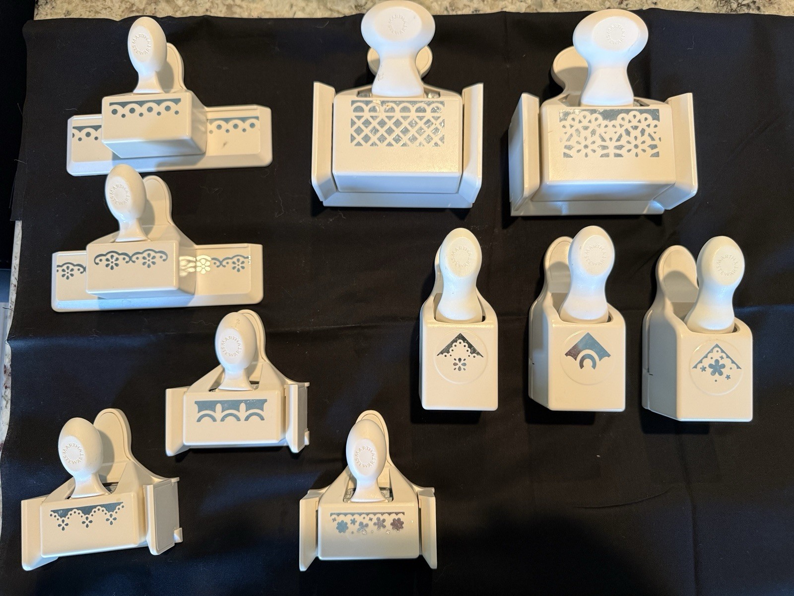 Martha Stewart Paper Punch Lot of 10 - Assorted Border & Corner Punches
