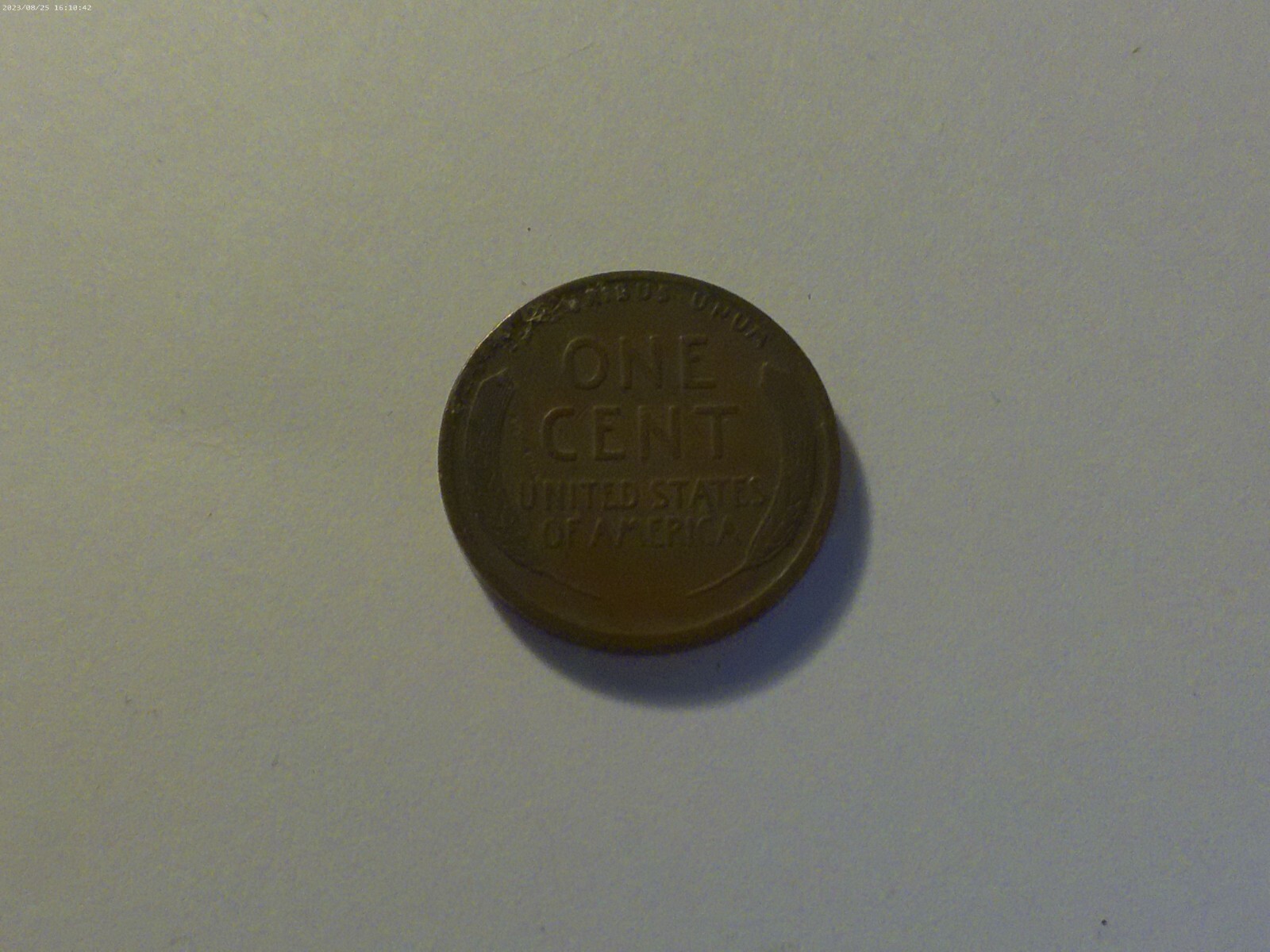 1917-P Lincoln Wheat Cent with Error on Reverse