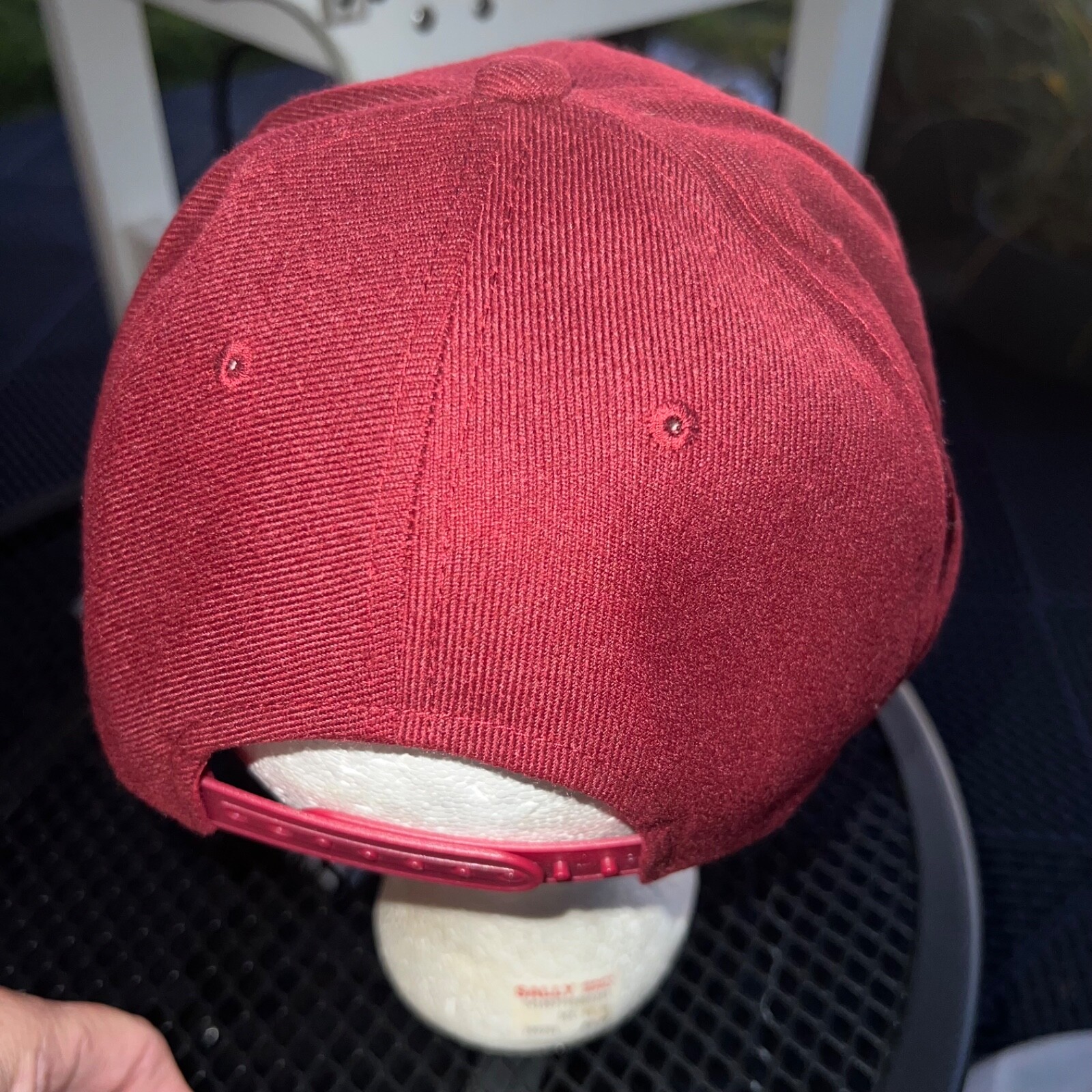 Maroon Run 61backwards 6 Hat Cap Snapback Luxury Headwear Acrylic EUC