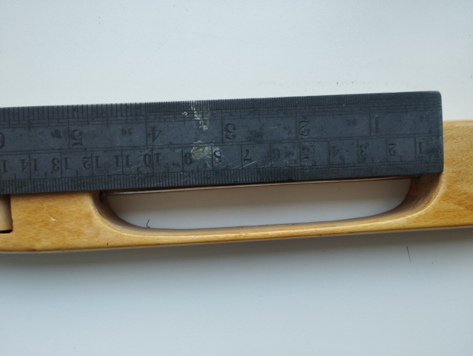 Vintage solid maple Swedish Loom Boat Shuttle 12"(30 cm) with rollers