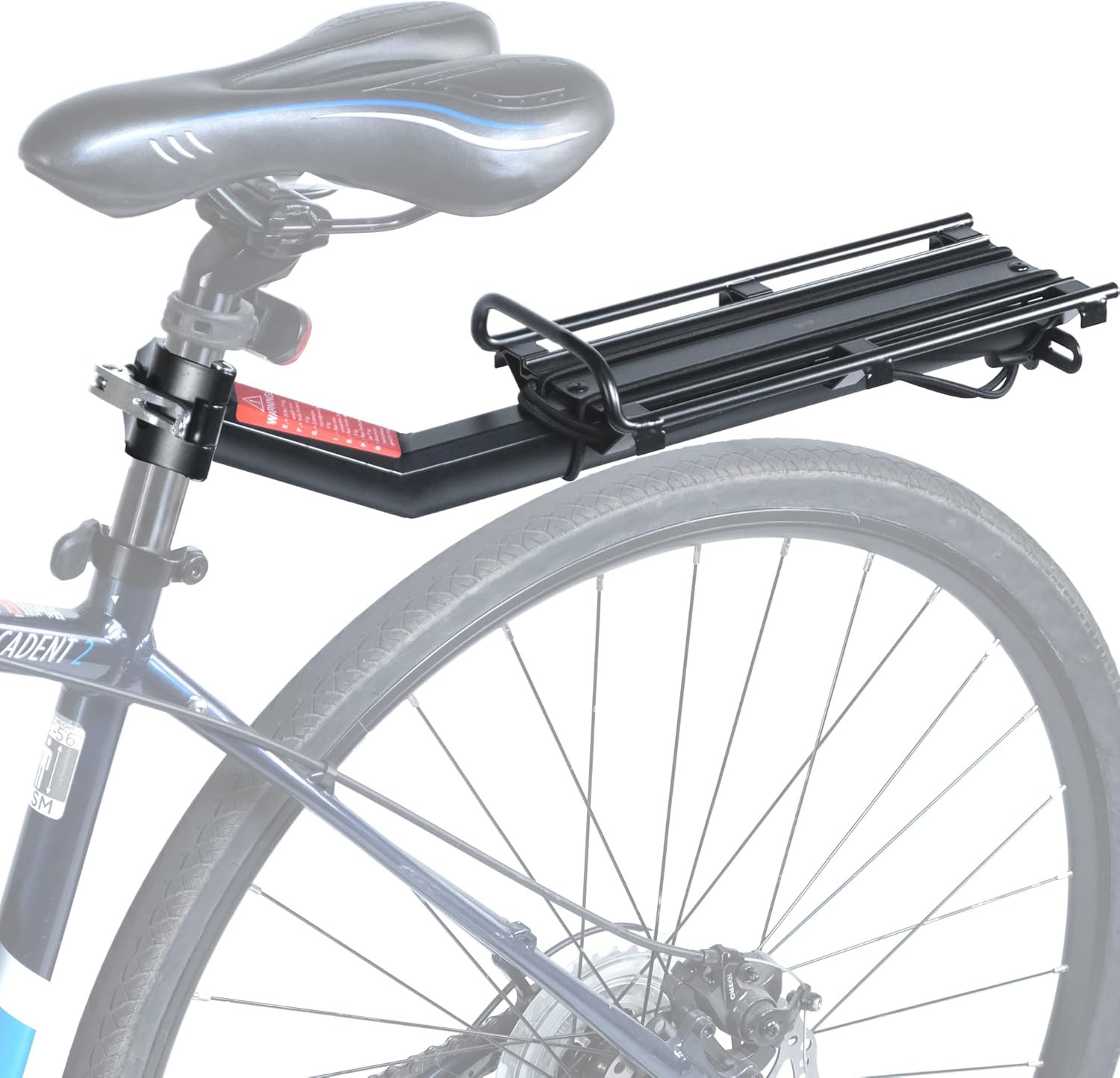 Bike Cargo Rack, Seatpost Mounted Bicycle Luggage Carrier with 20 Lbs Weight Cap