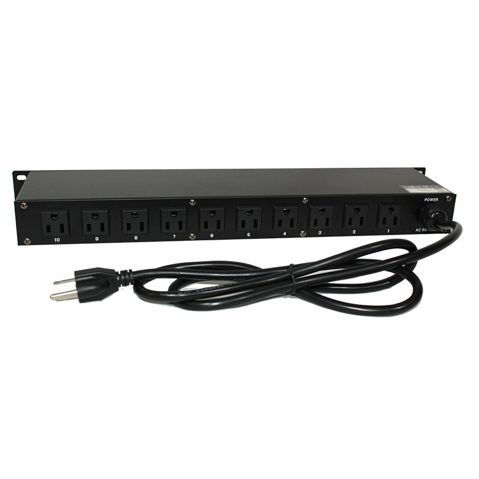 Pro X X-PC10USB 10 Outlet AC Switch Panel & Power Conditioner w/USB Charging