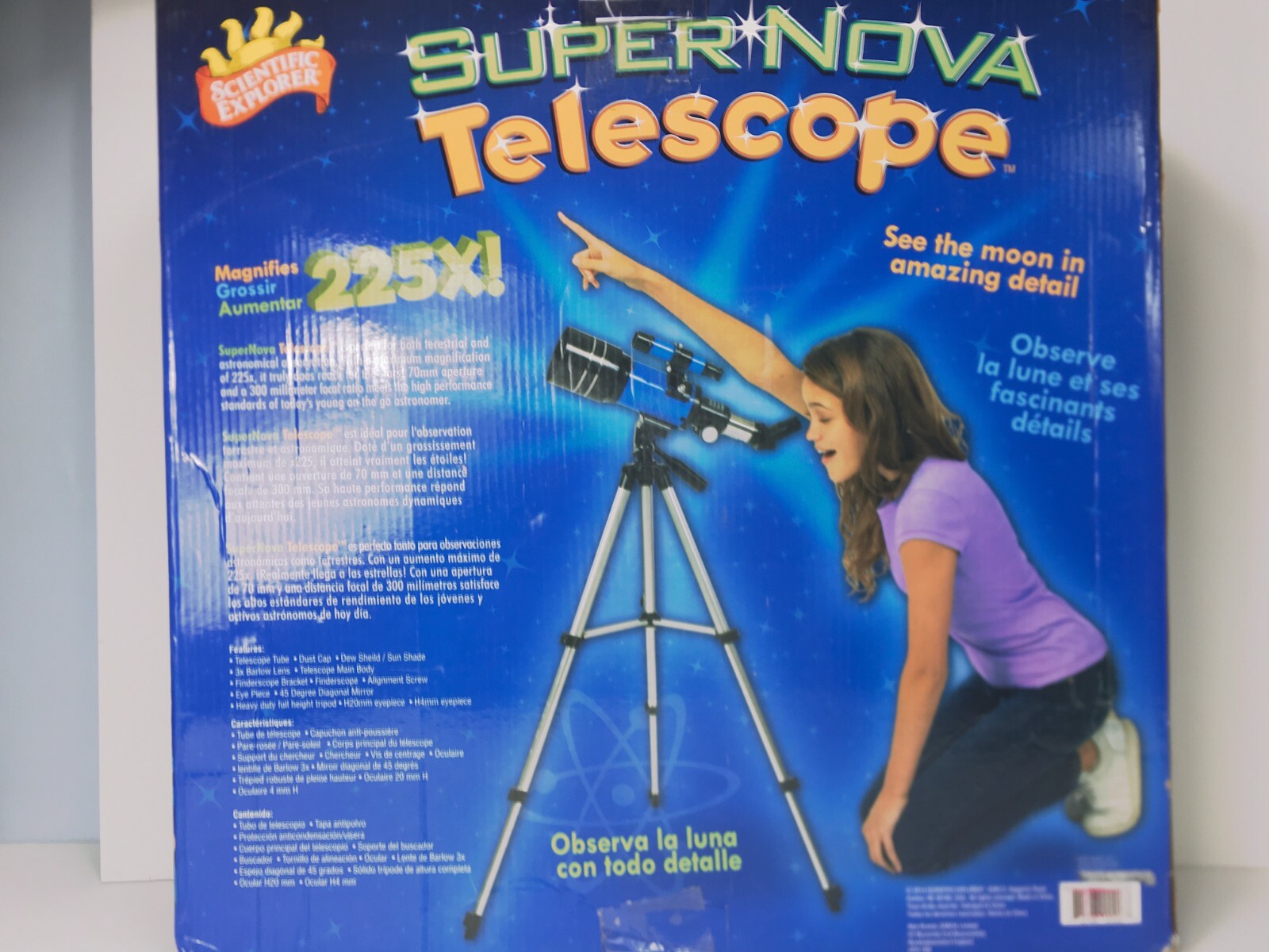 Scientific Explorer Supernova Educational Telescope 225X Magnification 0SA06TL