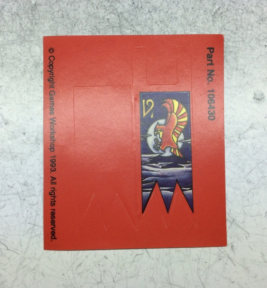 Games Workshop - WHFB High Elf Banner Sticker Sheet - Citadel OOP (A)