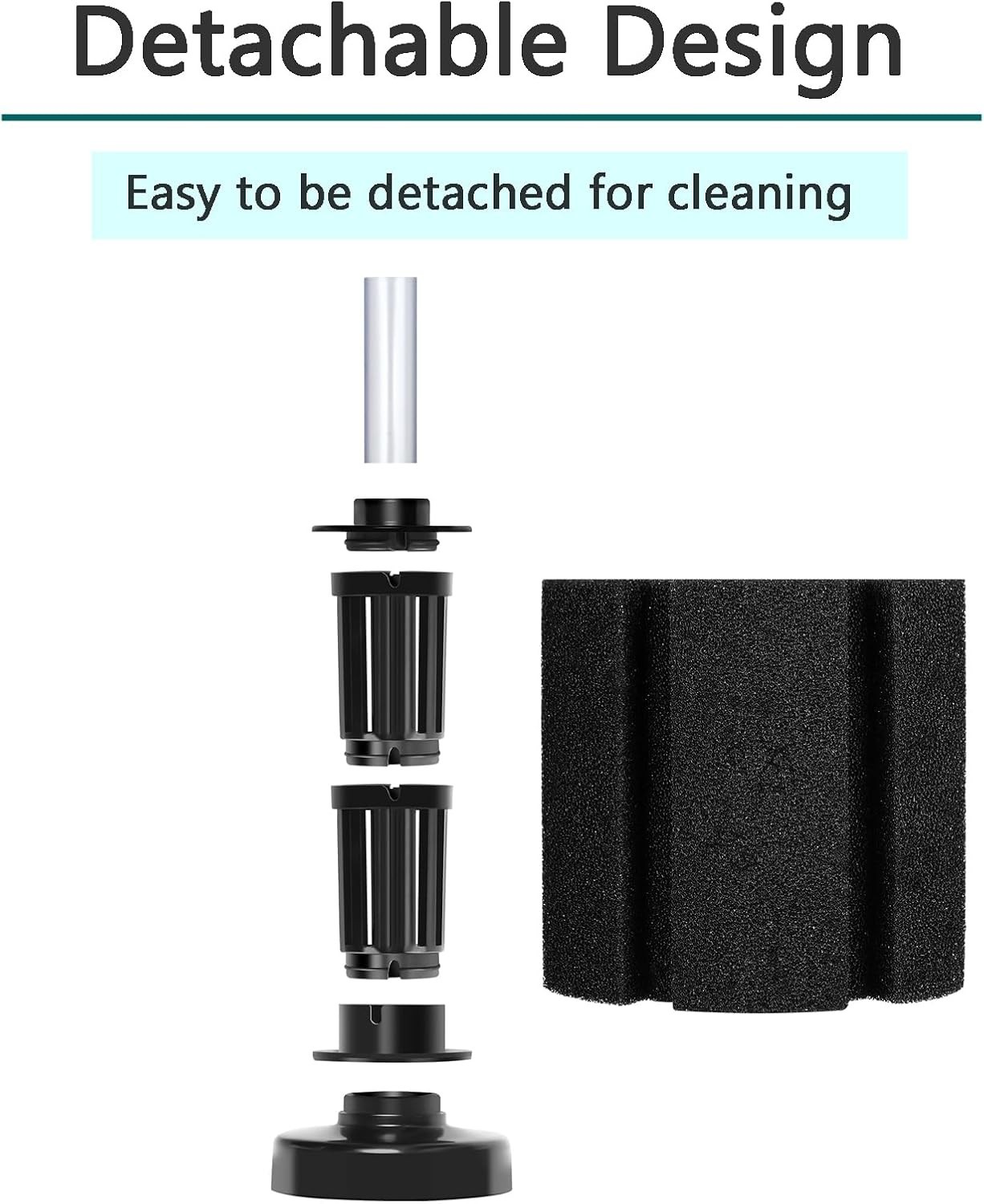 Compact Sponge Filter for Nano Fish Tanks | Breeding & Low Current Output