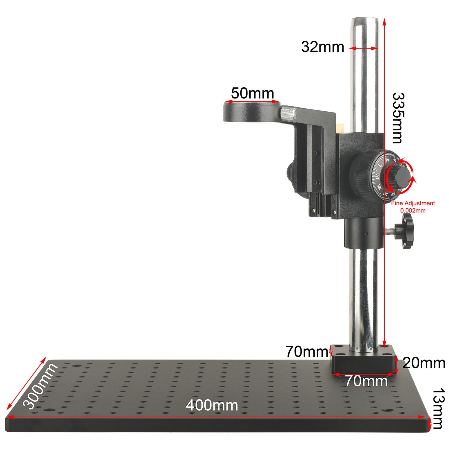 KOPPACE 50mm Microscope Lens Holder, 0.002mm Precision Optical Platform