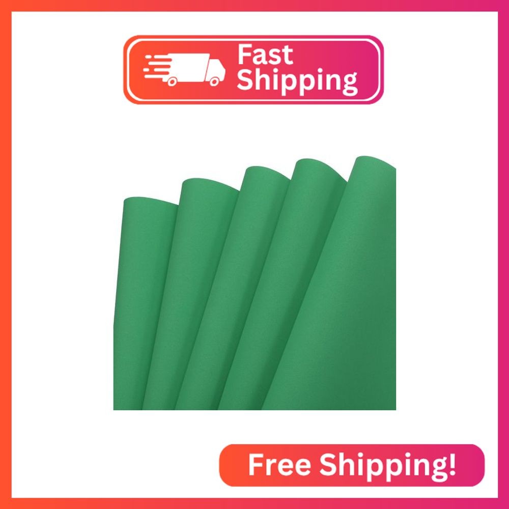 MECCANIXITY EVA Foam Sheets Light Green 19.7 Inch x 19.7 Inch 1mm Thick Crafts F