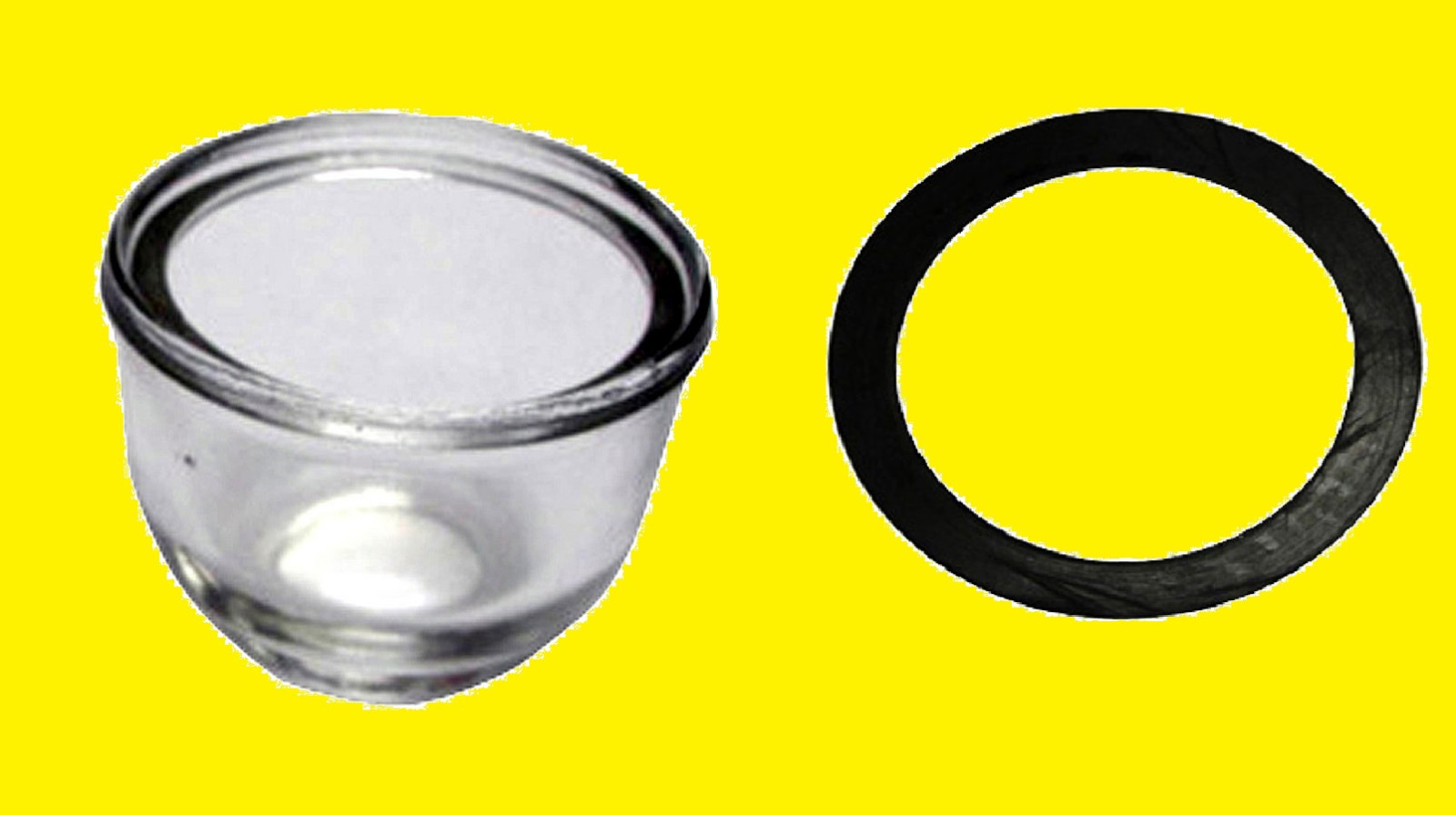 NAA9160A 9N9162 Ford Gas Fuel Sediment Glass Bowl & Gasket 2N 8N 9N NAA Jubilee