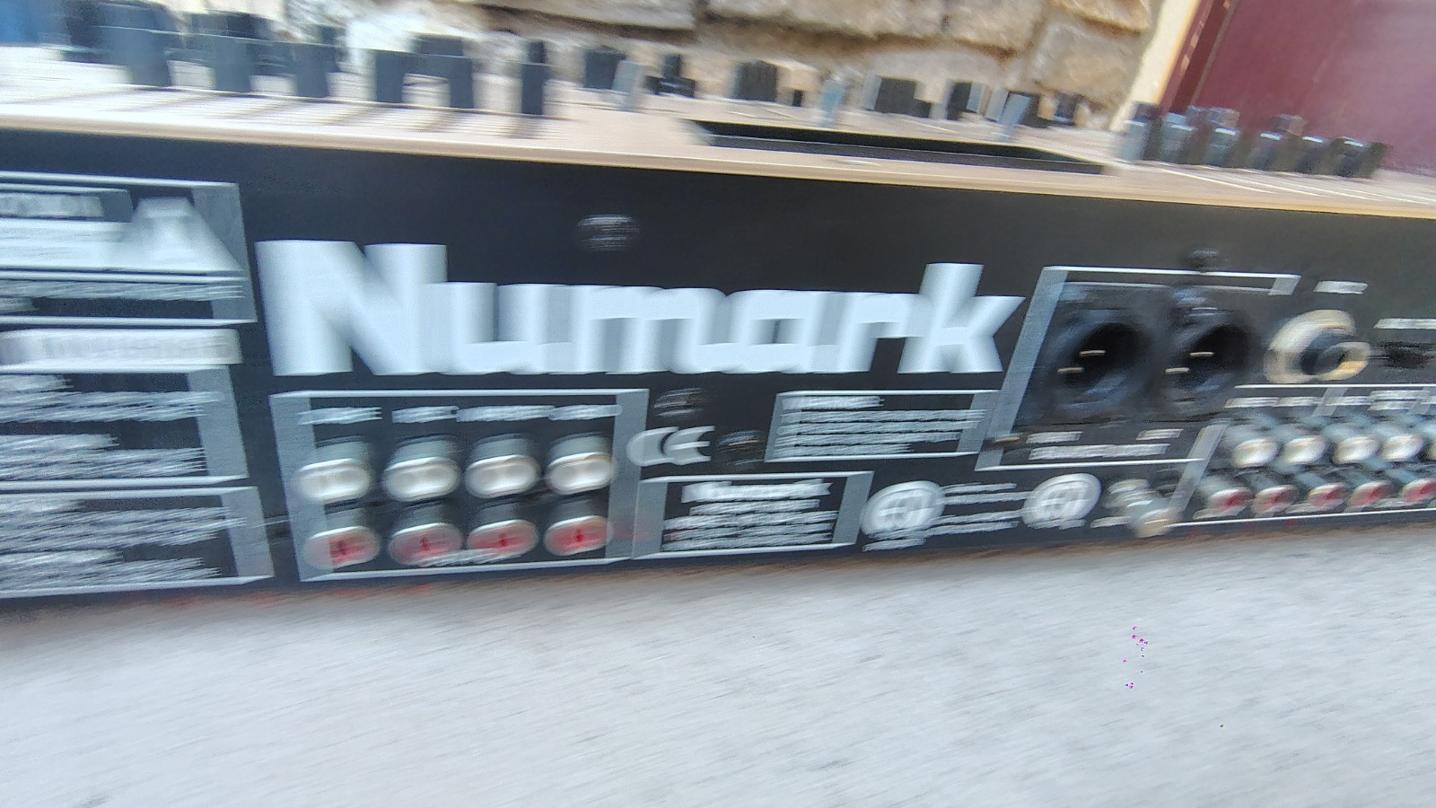 Numark DM1295 4-Channel Rackmount DJ Mixer Digital Sampling With Mic And Light