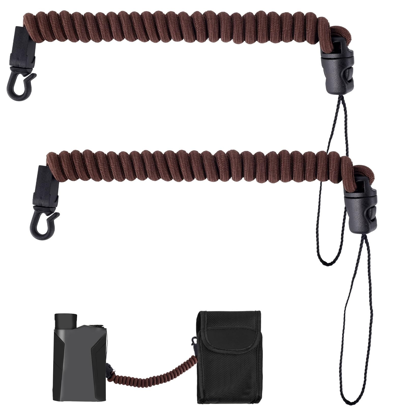2Pcs Rangefinder Tether, Retractable Lanyard Range Finder Cord Stretch from in