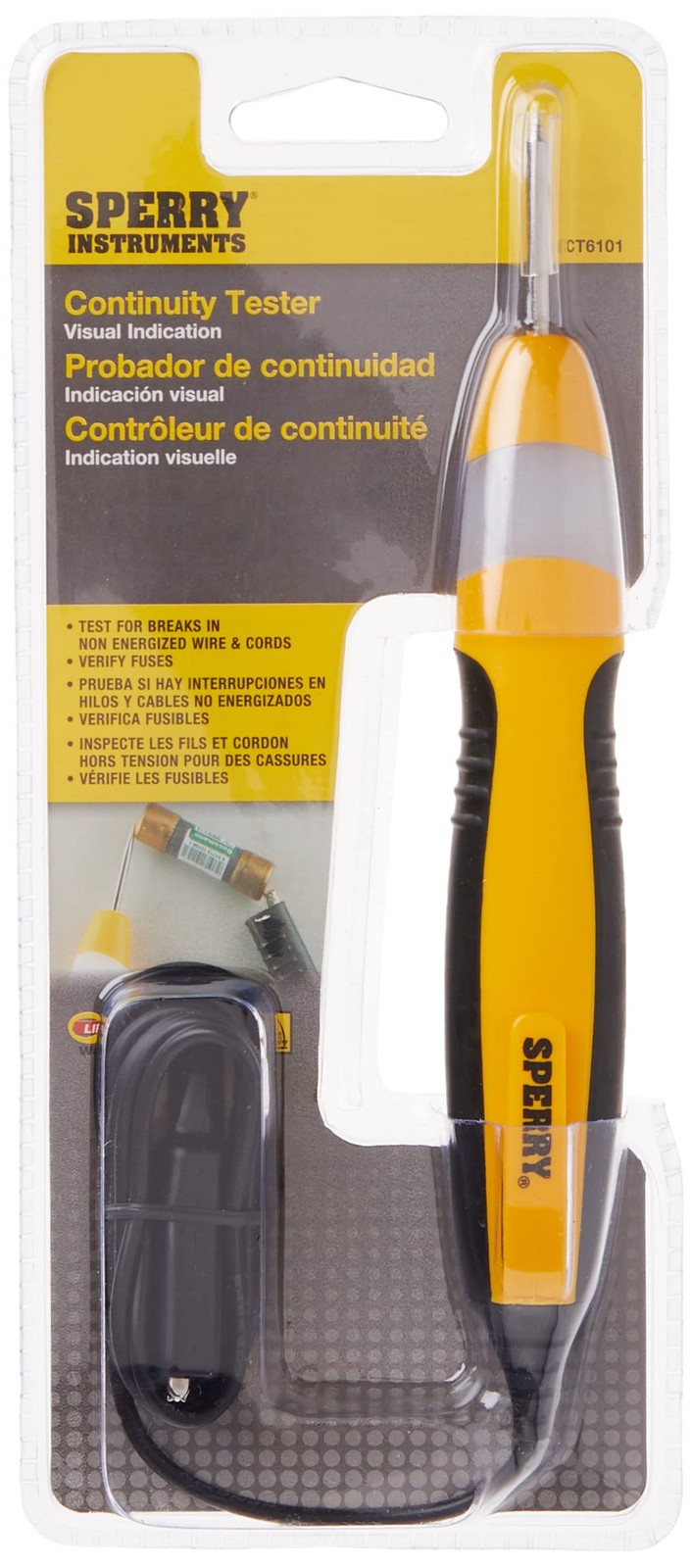 Gardner Bender Sperry Instruments No Voltage Range (Single Unit), Yellow