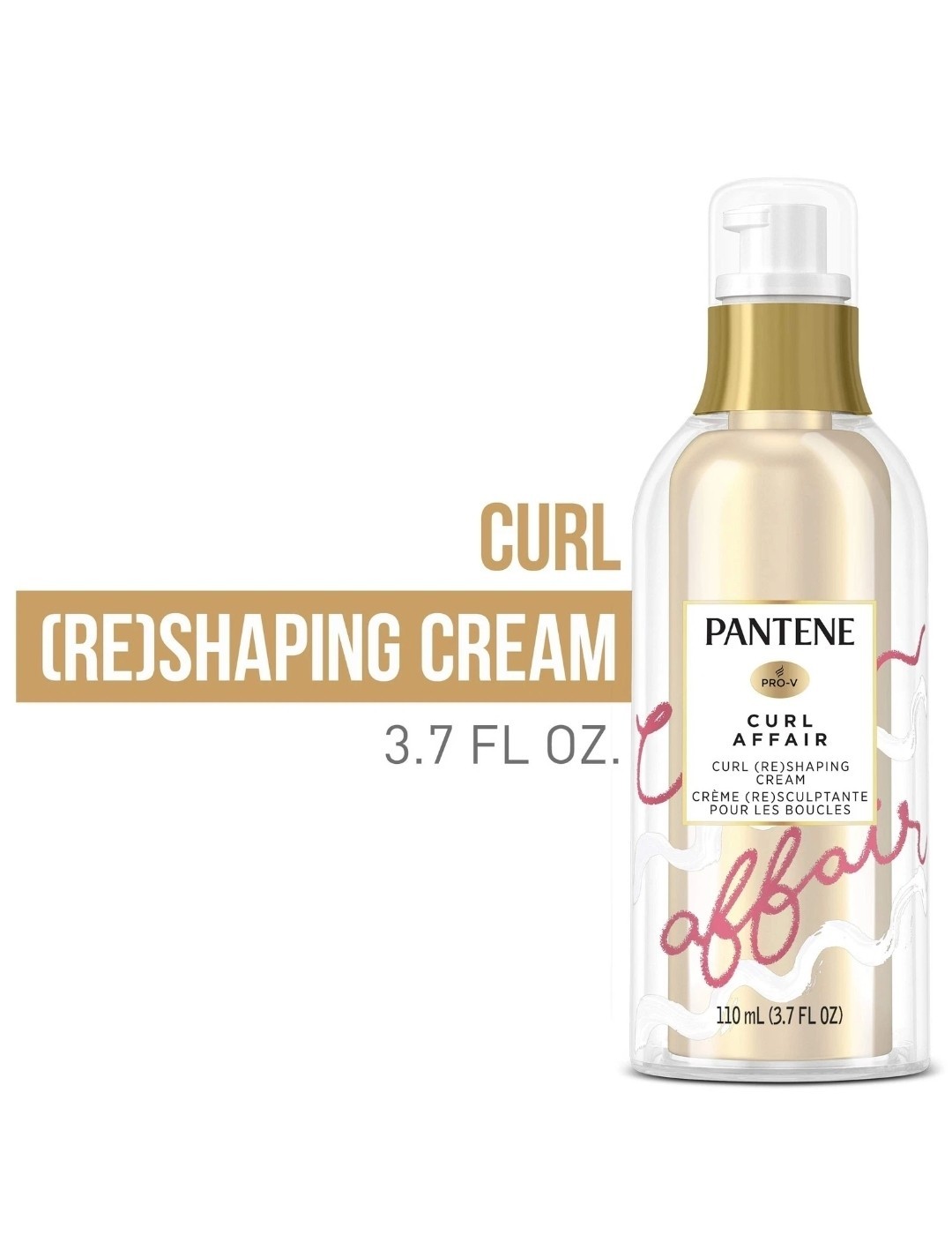 Pantene Curl Affair Curl Re-Shaping Cream 3.7oz Moisturizing Frizz Control
