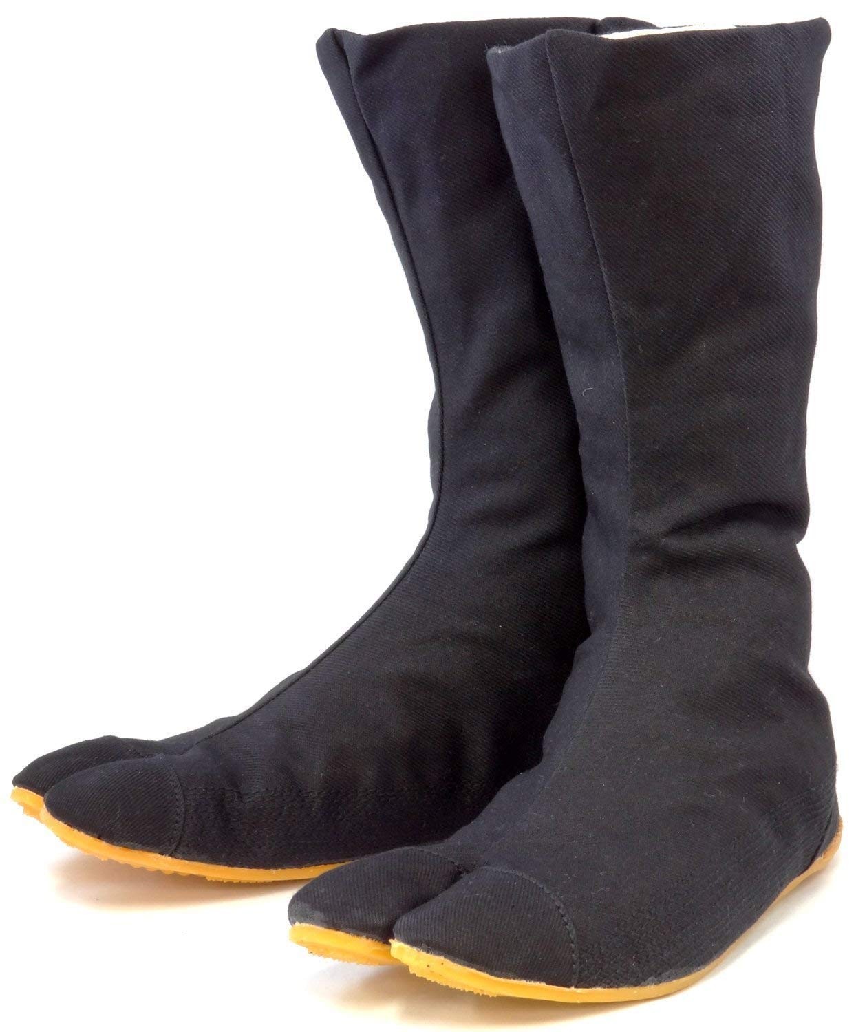 Rikio Fighter Black Jikatabi (Outdoor Tabi) (JP 27.0 Approx. US Men 9; EU 42)