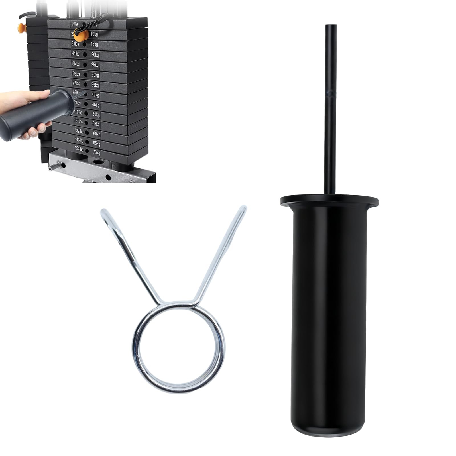Weight Stack Pin with Spring Collar Gym Accessories for Cable Tower and Function