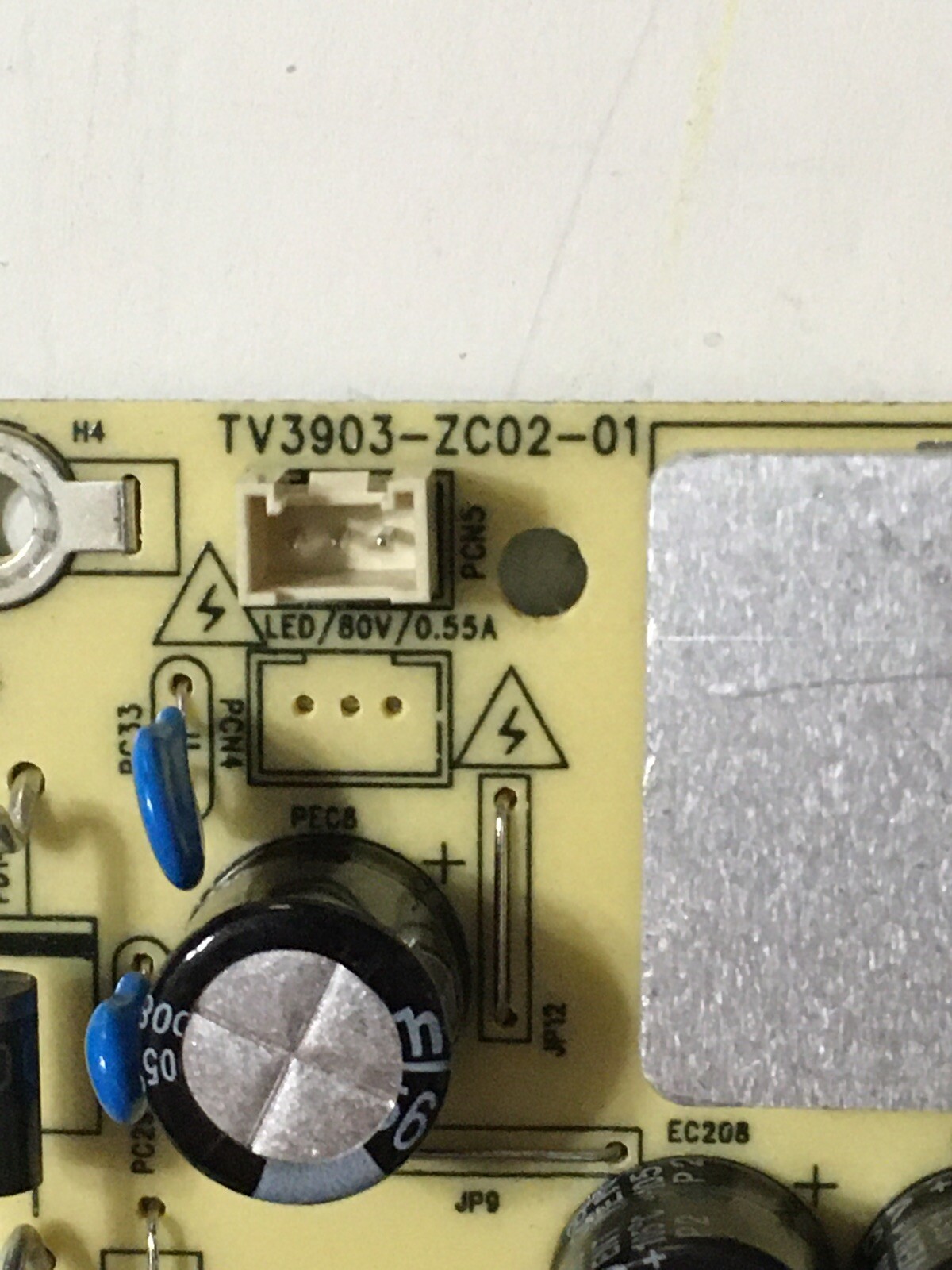 ONN 100012584 POWER SUPPLY BOARD TV3903-ZC02-01