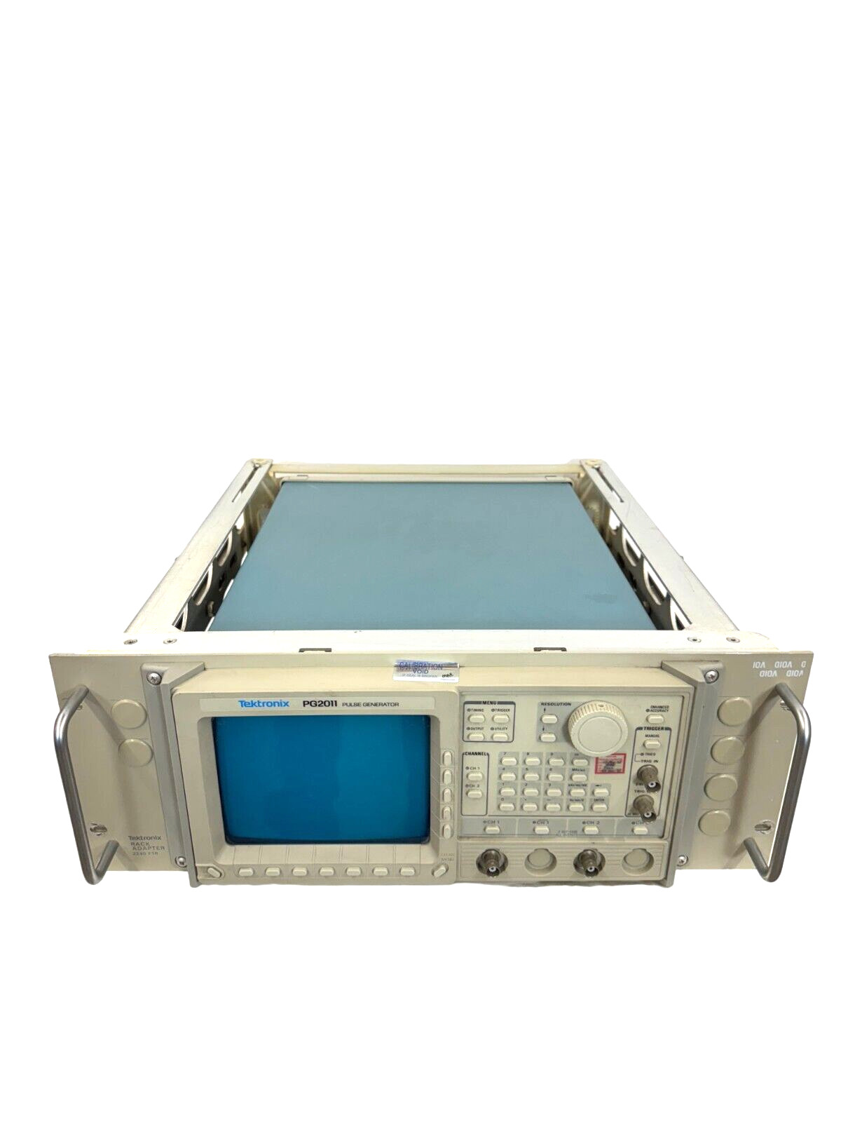 Tektronix PG2011 Dual Channel Pulse Generator w/Tektronix 2240 F1R Rack Adapter