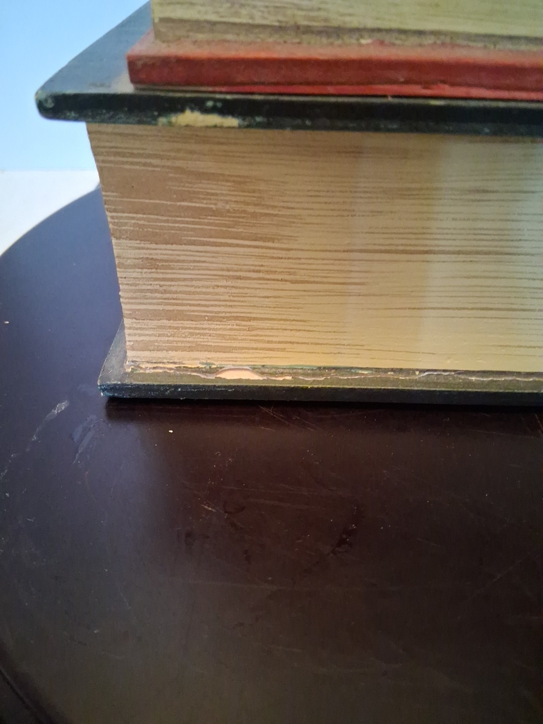Vintage Wooden Book Stacked Stash Box Hidden Diversion Safe Secret Compartments