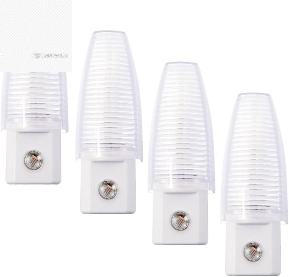 Bulbless Night Lights Plug into Wall, 5000K Daylight LED and Auto Dusk to Dawn S
