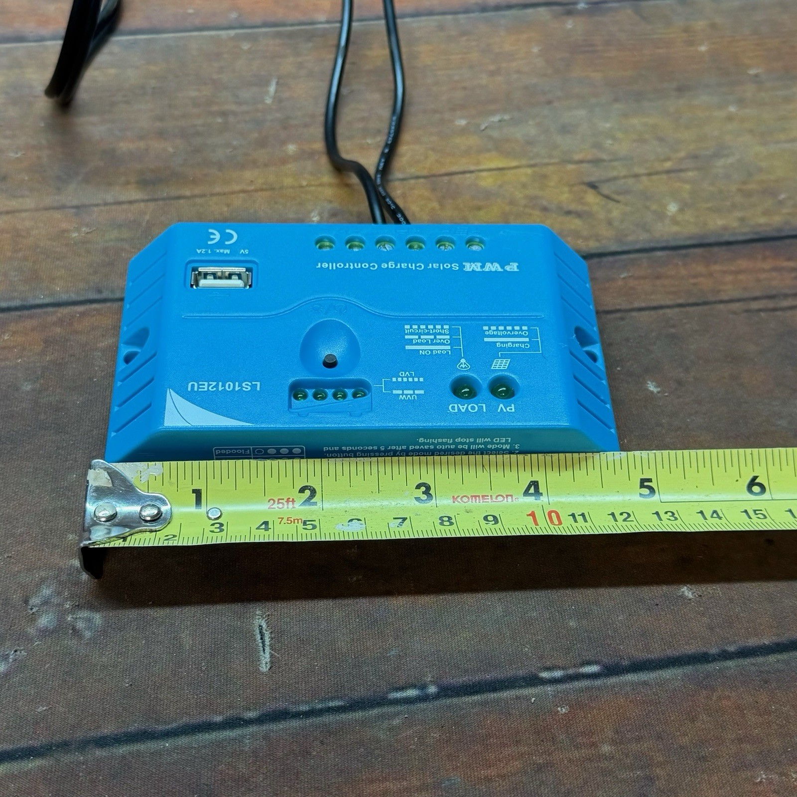 12V 5A PWM Solar Charge Controller LS0512EU USB Output Used