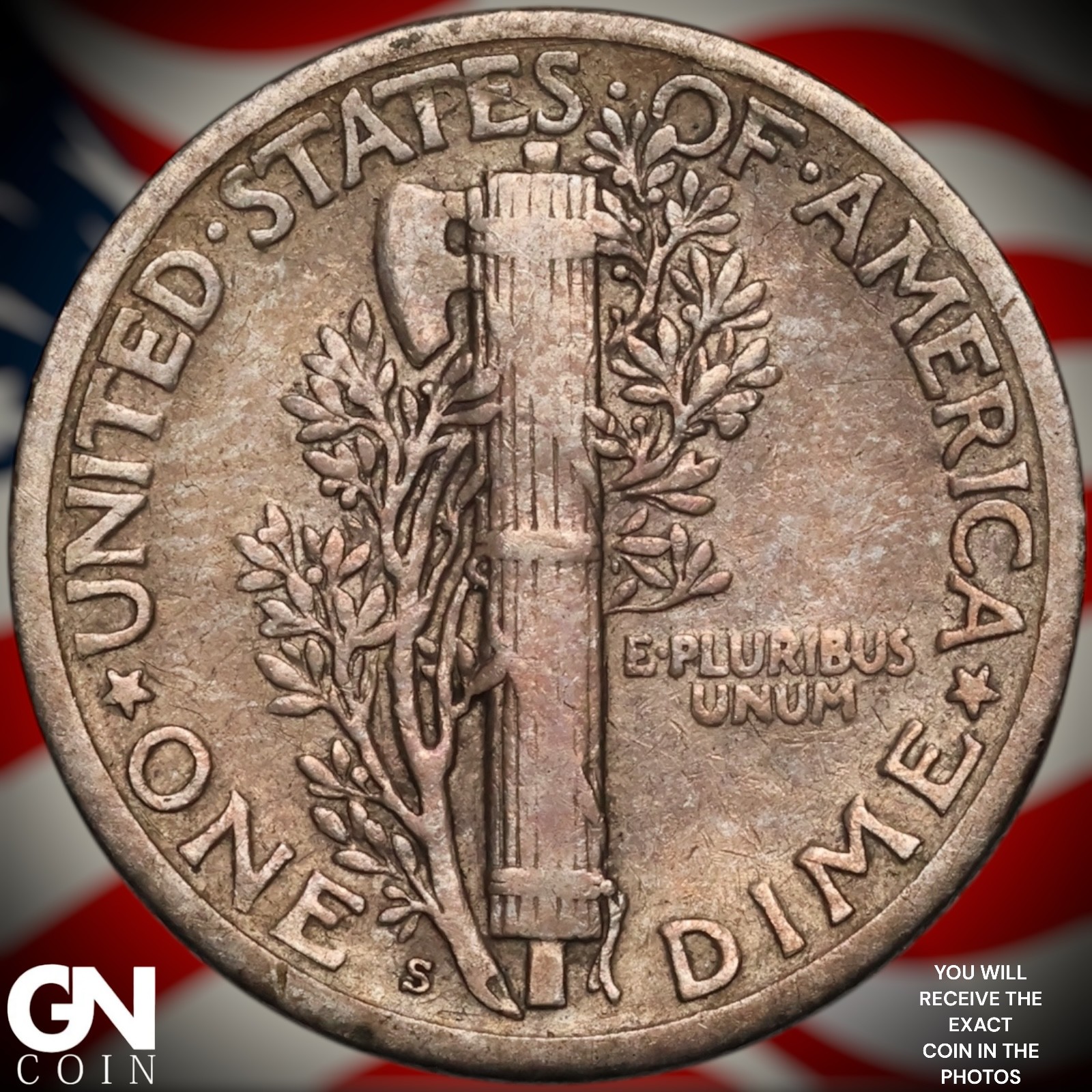 1926 S Mercury Dime B1366