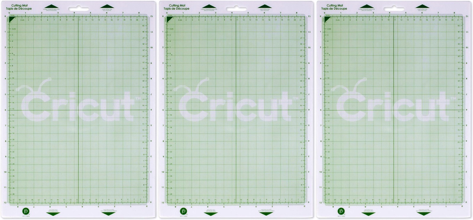 3 Cricut Cutting Mats, 8-1/5 by 12-Inch
