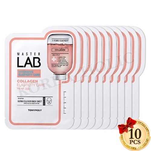 TONYMOLY Master Lab Mask Sheet 19g 10pcs Collagen Elasticity Facial Mask Sheets