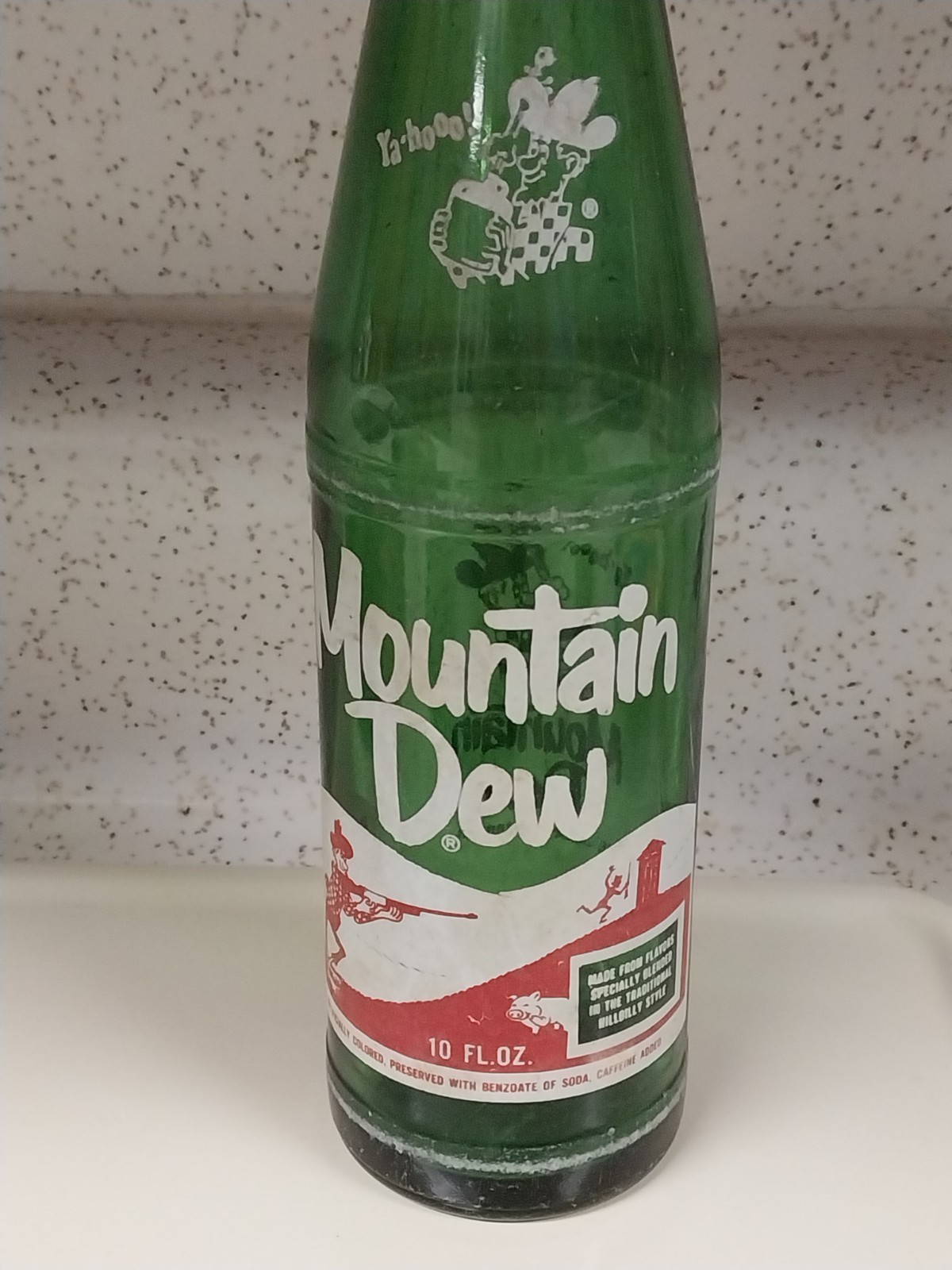 Vintage Mt. Dew Bottle 10 Oz 1960's
