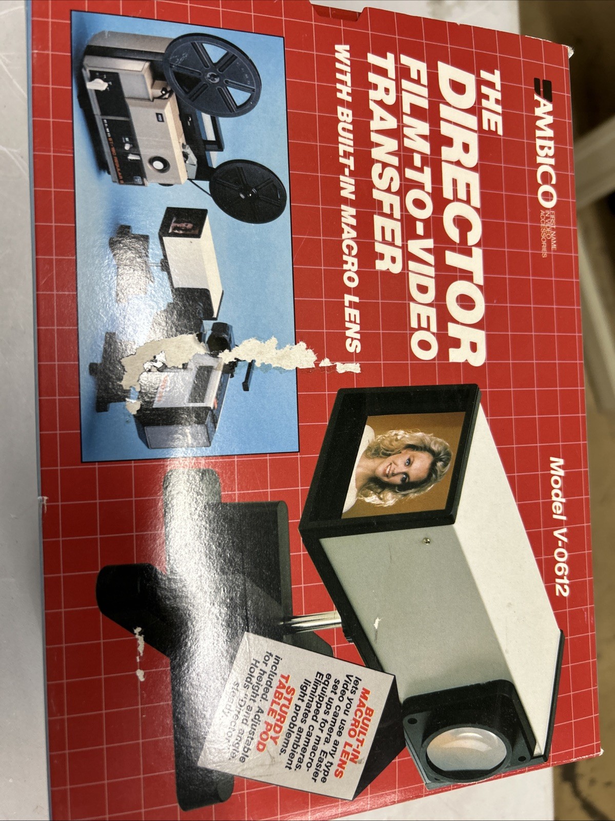 Ambico The Director Film to Video Transfer with Built in Macro Lens V-0612 NOS