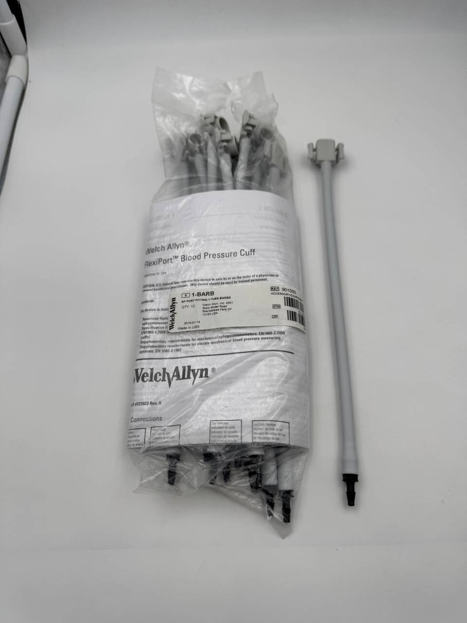 Welch Allyn 1-BARB/901000 BP Port Fitting (NEW, pack of 10)