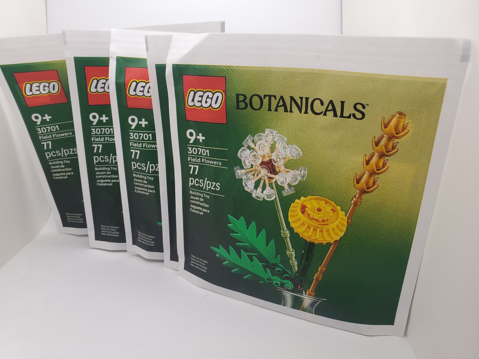 Lot of 5 LEGO Botanicals: Field Flowers (30701)