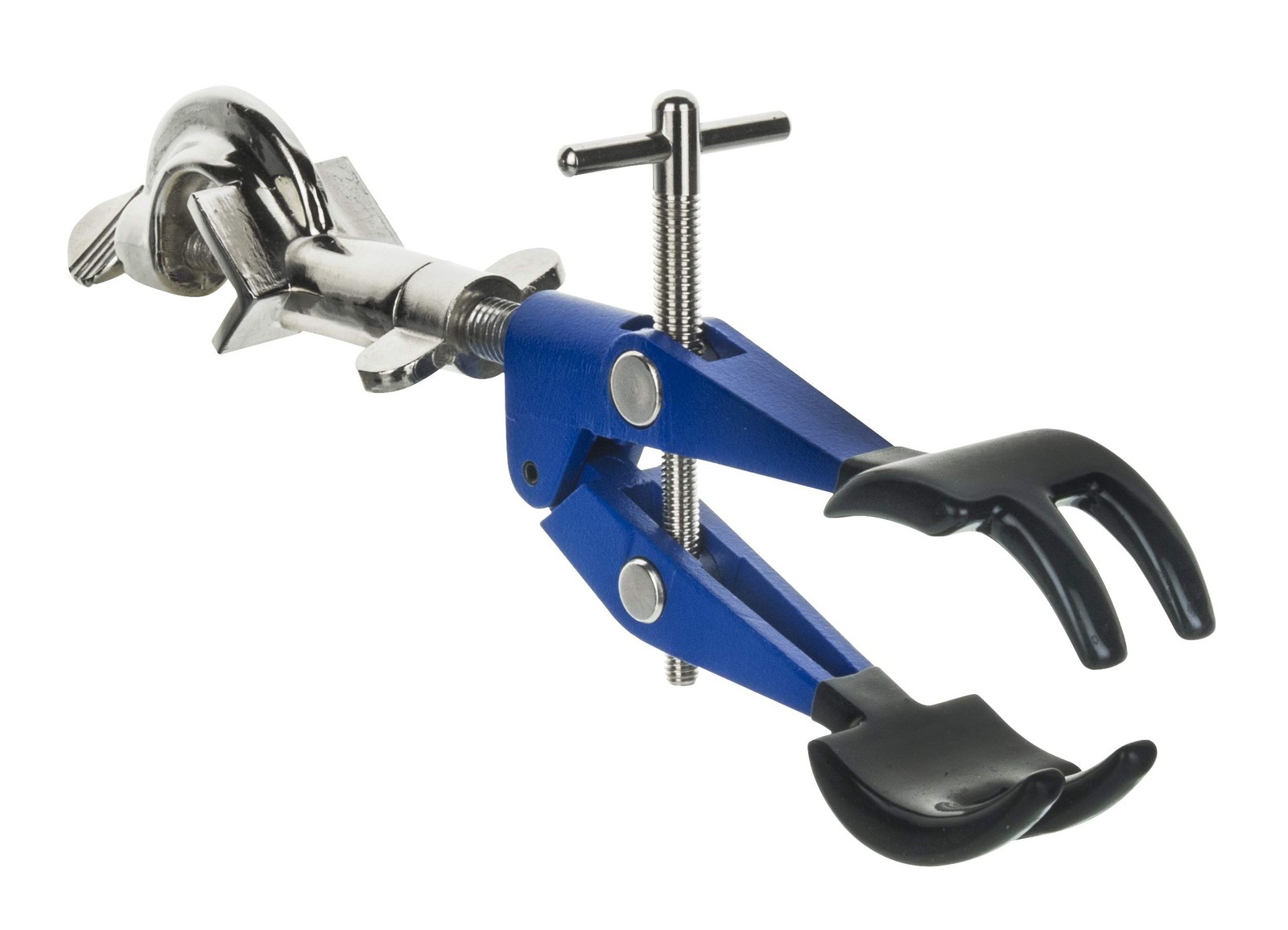 4-Prong Vinyl Coated Swivel Bosshead Clamp - 4.1" Max Opening, Fits Up to 18m...