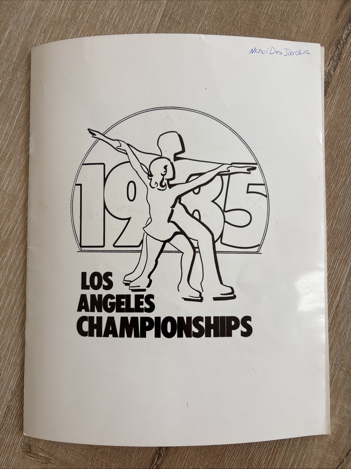 1985 LOS ANGELES CHAMPIONSHIPS Figure Skating Club Program Burbank CA Vintage