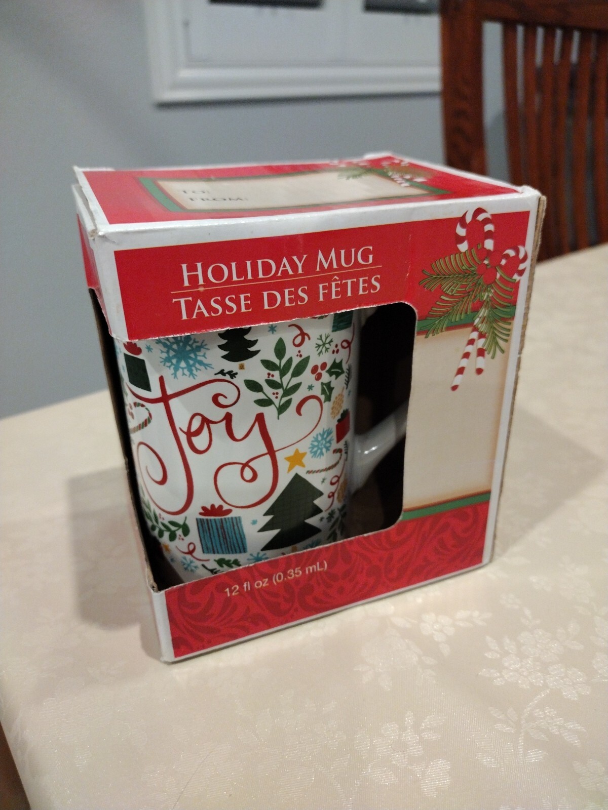 NIB Holiday "JOY" Mug