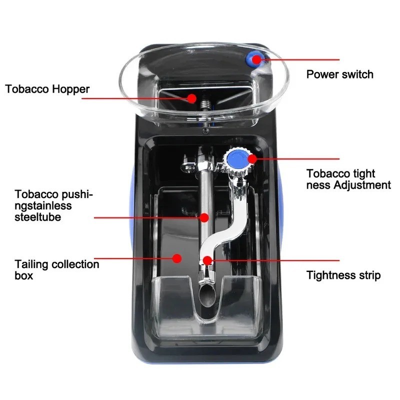 Cigarette Machine Automatic Electric Rolling Roller Tobacco Injector Maker - US